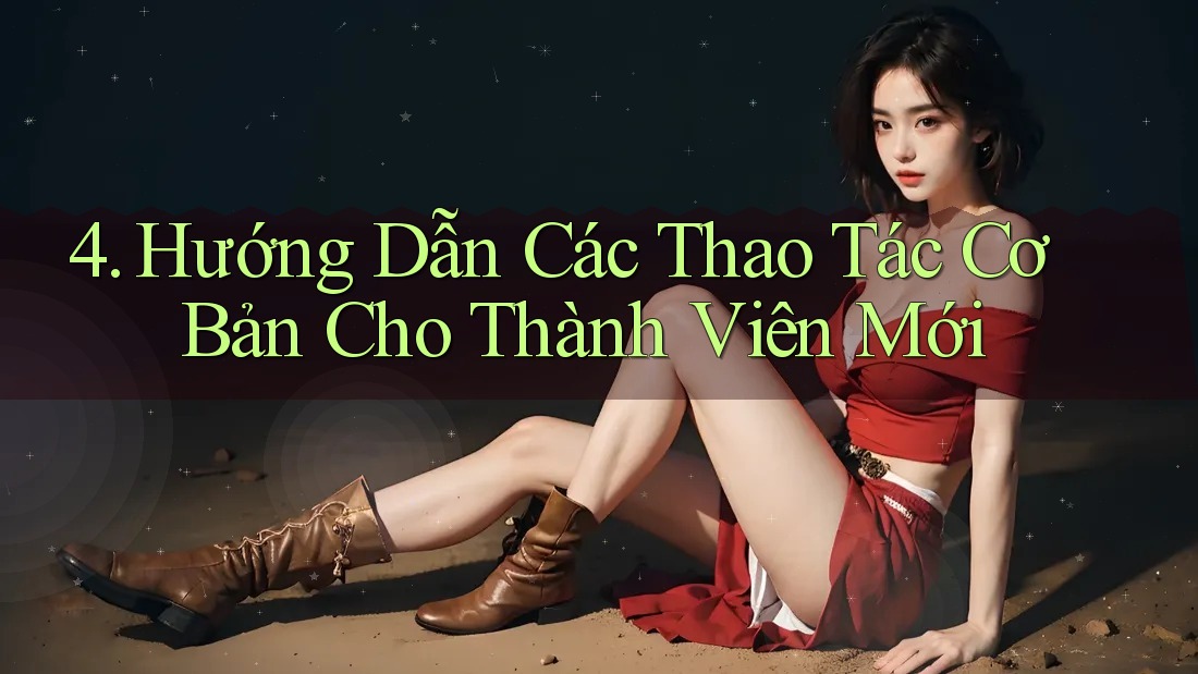 4. Hướng Dẫn Các Thao Tác Cơ Bản Cho Thành Viên Mới
