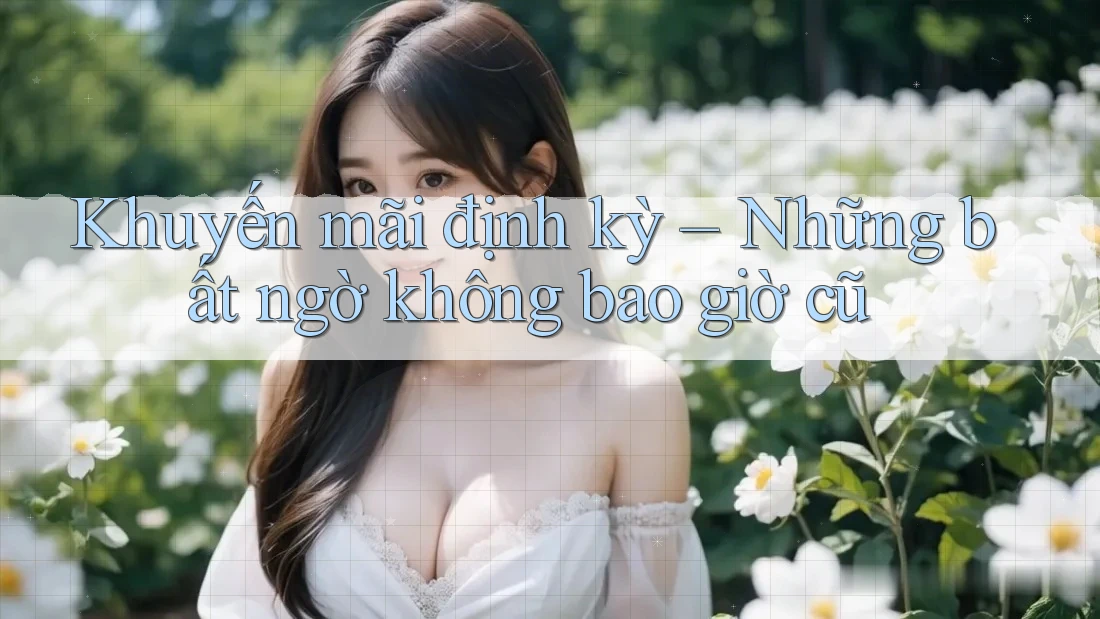 Khuyến mãi định kỳ – Những bất ngờ không bao giờ cũ