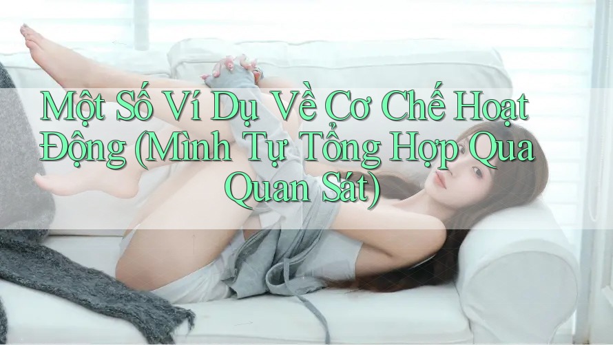 Một Số Ví Dụ Về Cơ Chế Hoạt Động (Mình Tự Tổng Hợp Qua Quan Sát) Một Số Ví Dụ Về Cơ Chế Hoạt Động (Mình Tự Tổng Hợp Qua Quan Sát)