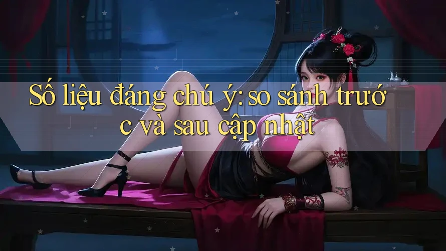 Số liệu đáng chú ý: so sánh trước và sau cập nhật Số liệu đáng chú ý: so sánh trước và sau cập nhật