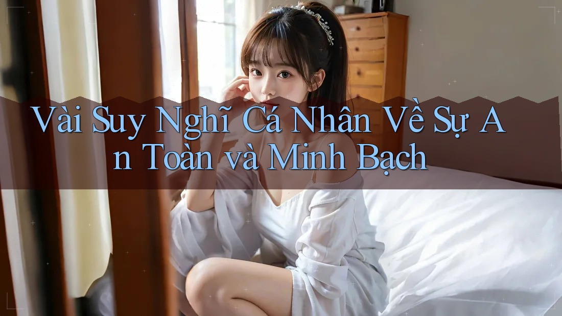 Vài Suy Nghĩ Cá Nhân Về Sự An Toàn và Minh Bạch Vài Suy Nghĩ Cá Nhân Về Sự An Toàn và Minh Bạch