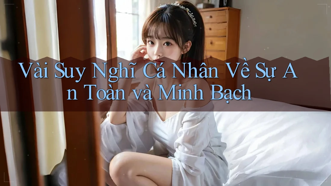 Vài Suy Nghĩ Cá Nhân Về Sự An Toàn và Minh Bạch Vài Suy Nghĩ Cá Nhân Về Sự An Toàn và Minh Bạch